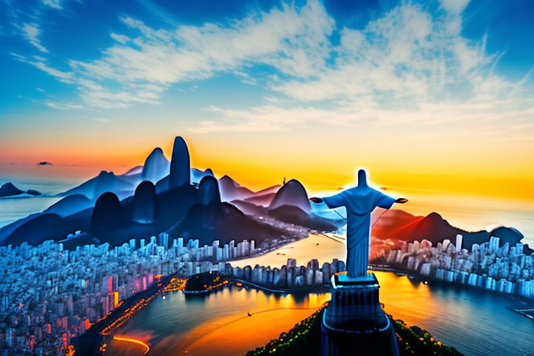 The iconic christ the redeemer statue in rio de janeiro