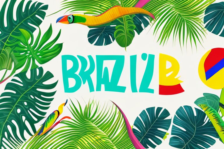 A vibrant and colorful scene of brazil