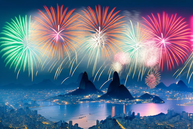 The iconic rio de janeiro skyline at night