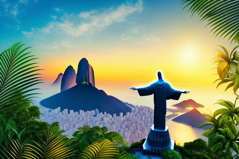 The iconic christ the redeemer statue in rio de janeiro