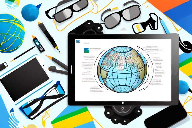 A collection of learning tools like headphones