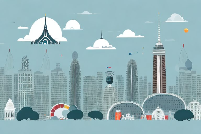The sao paulo skyline with various iconic landmarks