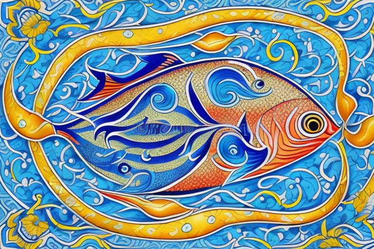 A vibrant and beautiful bonito fish