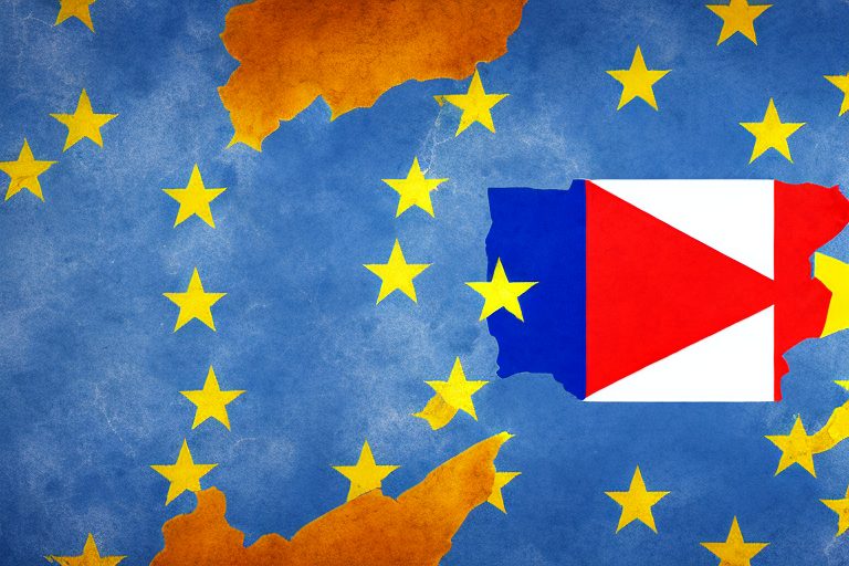The portuguese flag subtly integrated with the european union stars