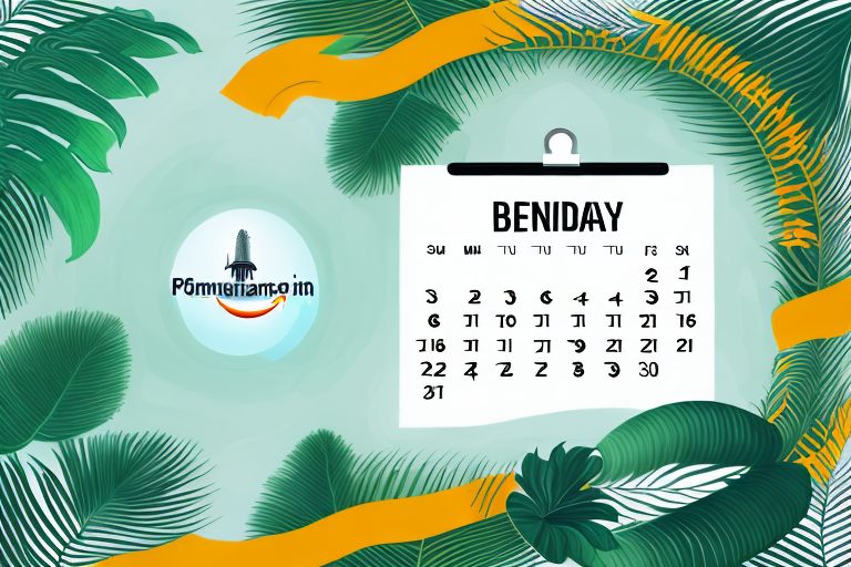 A calendar with a highlighted current day