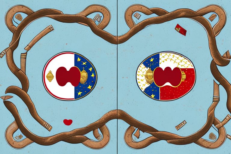Two pairs of lips approaching each other