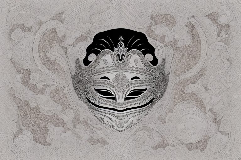 A beautifully detailed mask