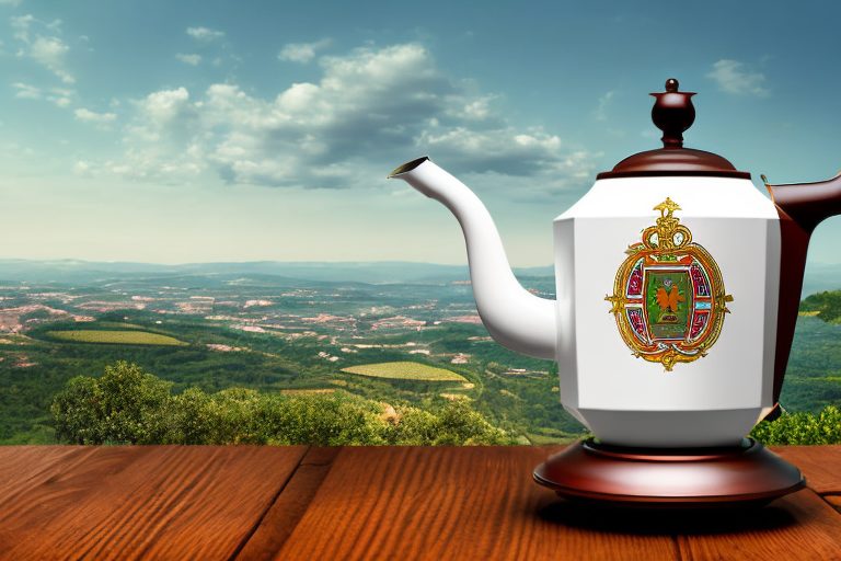 A traditional portuguese coffee pot