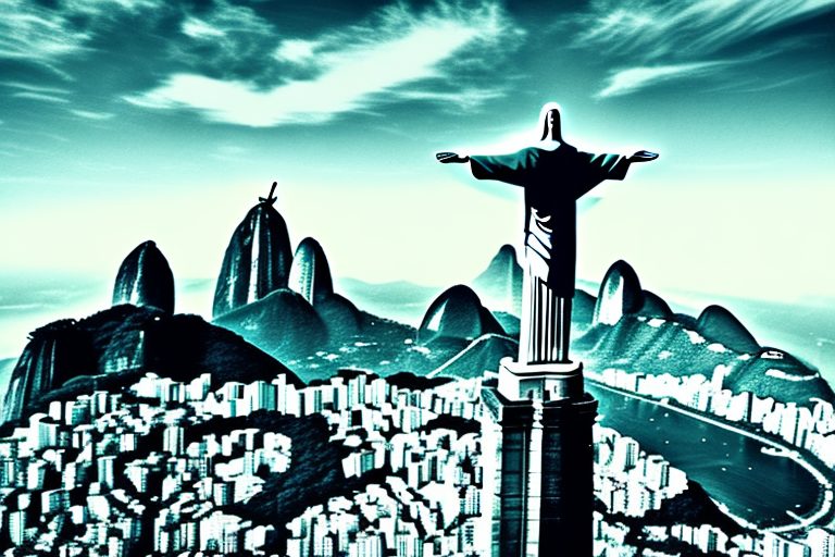 The iconic christ the redeemer statue in rio de janeiro