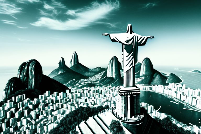 The iconic christ the redeemer statue in rio de janeiro