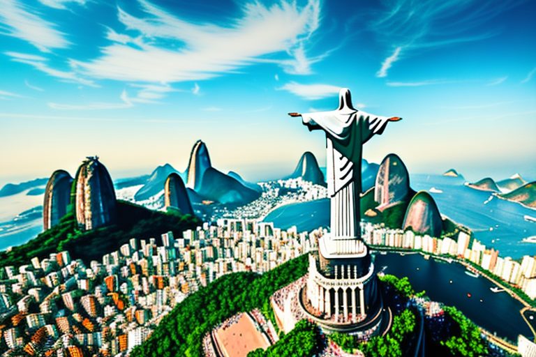 The iconic christ the redeemer statue in rio de janeiro