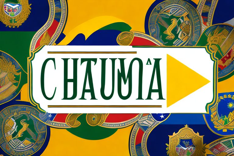 A championship trophy with elements of brazilian culture